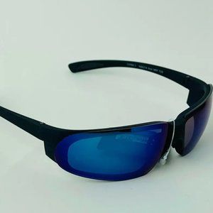 SG00671 Sport Sunglasses For Men, 100% UVA-UVB Protection, Black / Blue Knot